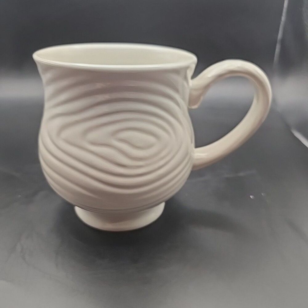 Temptations Tara Woodland Ceramic TREE RING DESIGN Coffee Mug 16 oz